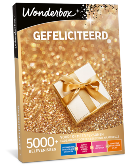 Wonderbox - Cadeaubon Gefeliciteerd Wonderbox - Cadeaubon Gefeliciteerd